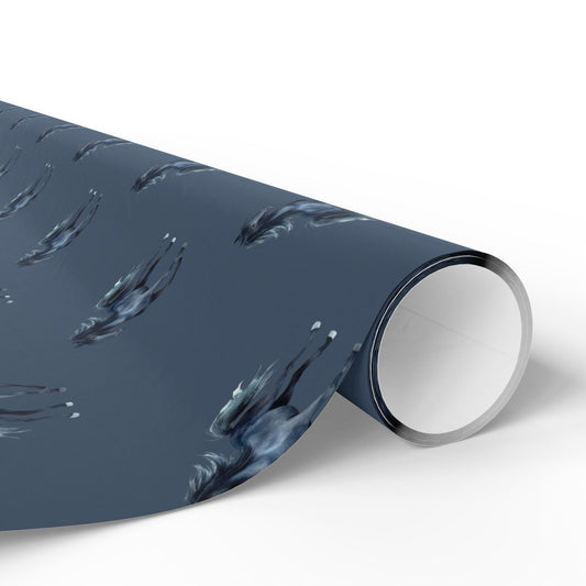 Black Stallion Gift Wrap