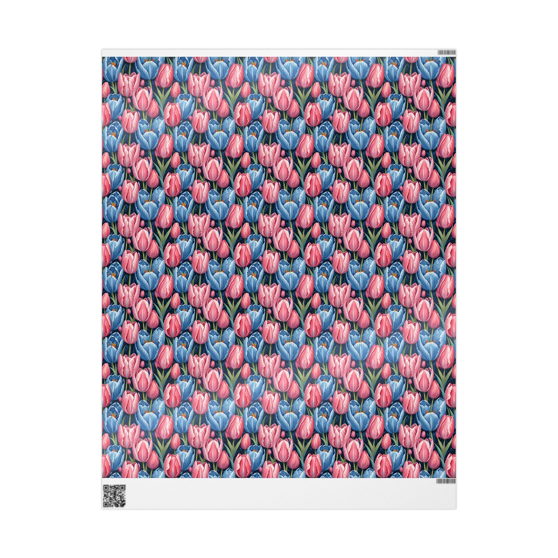 Vibrant Tulip Floral Wrapping Paper