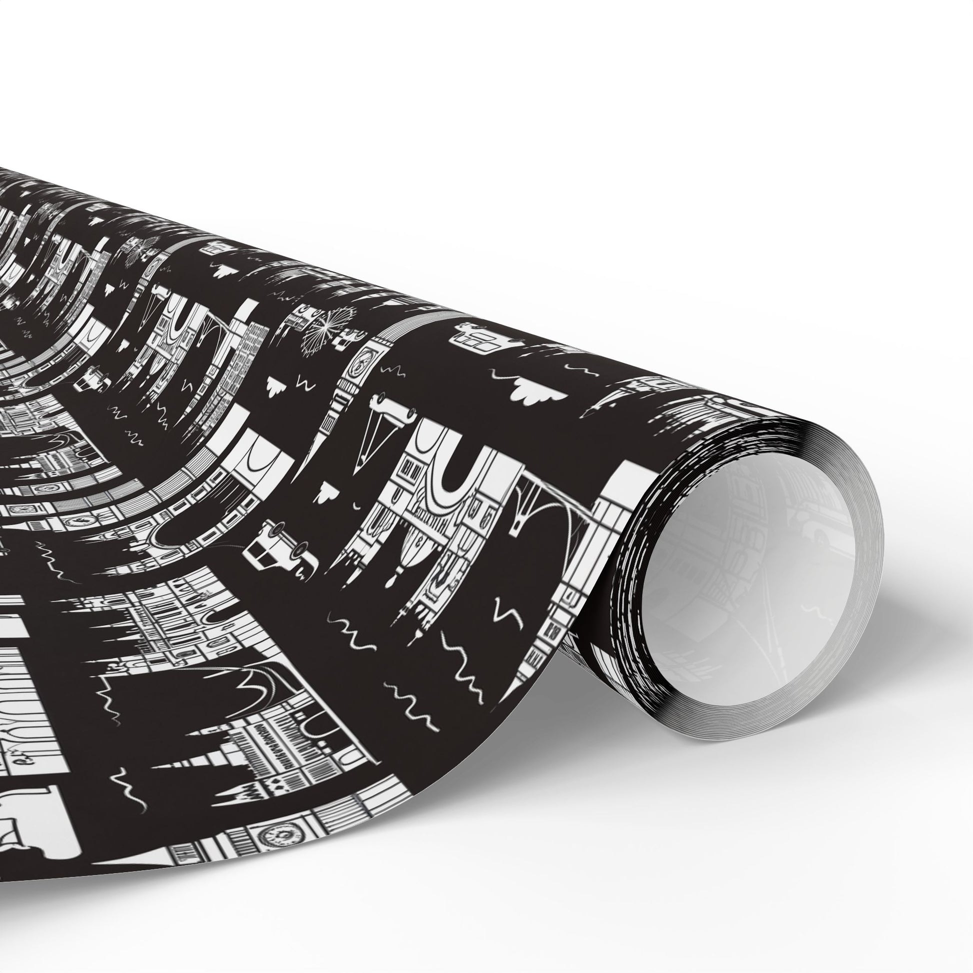 Wrapping Papers - Stylish Abstract Cityscape Design