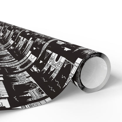 Wrapping Papers - Stylish Abstract Cityscape Design