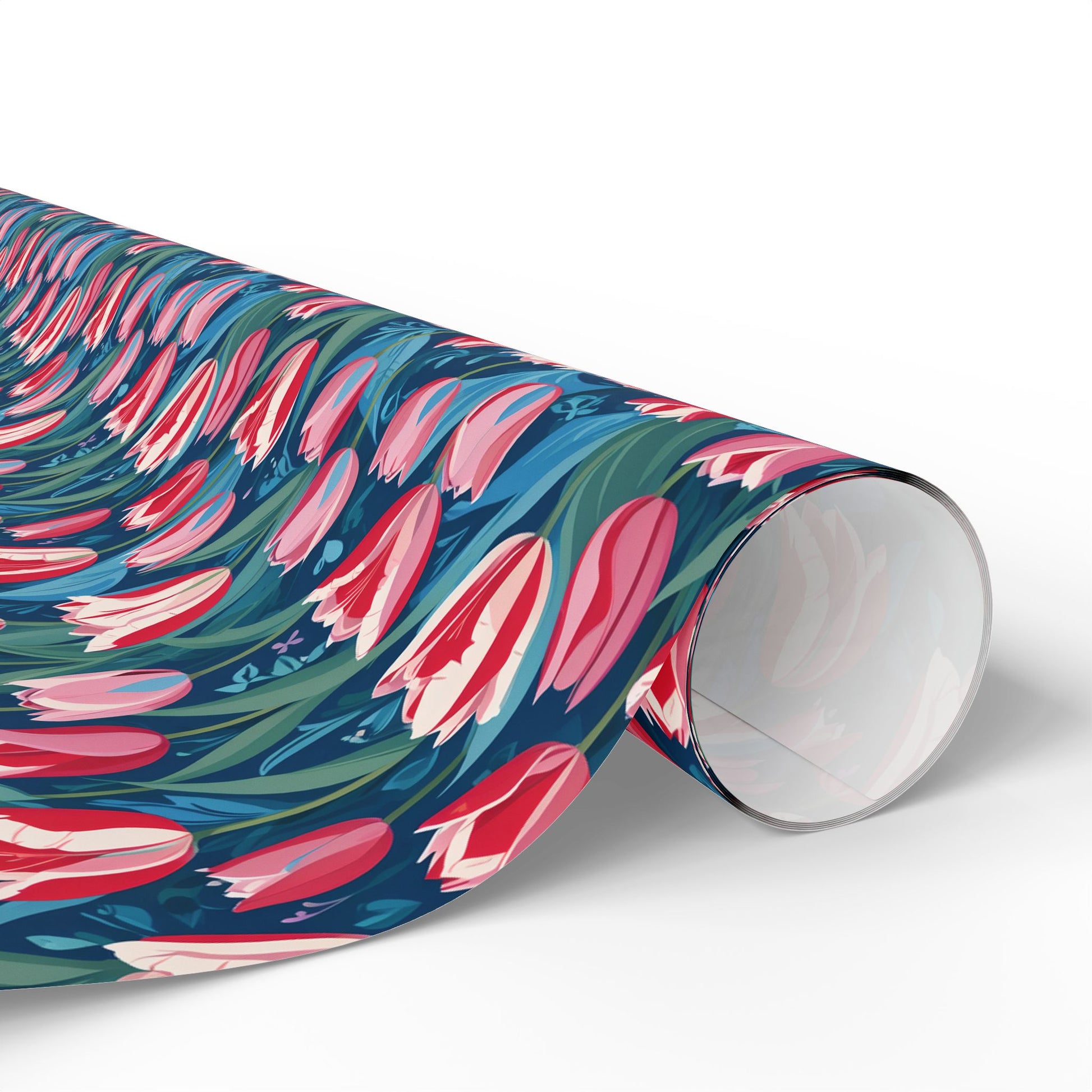 Vibrant Tulip Floral Wrapping Paper