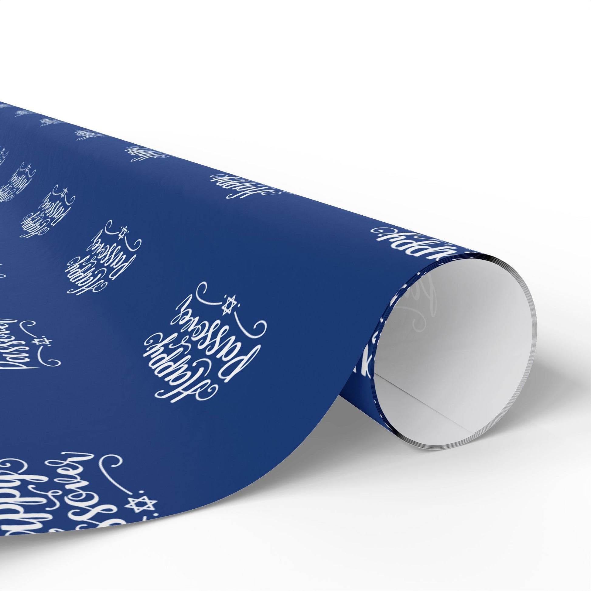 Elegant Blue Happy Passover Wrapping Paper