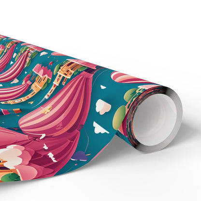 Travel Cityscape Gift Wrapping Paper