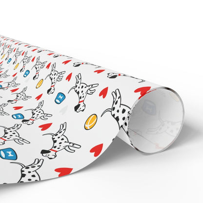 Dash & Dots – Playful Dalmatian Wrapping Paper