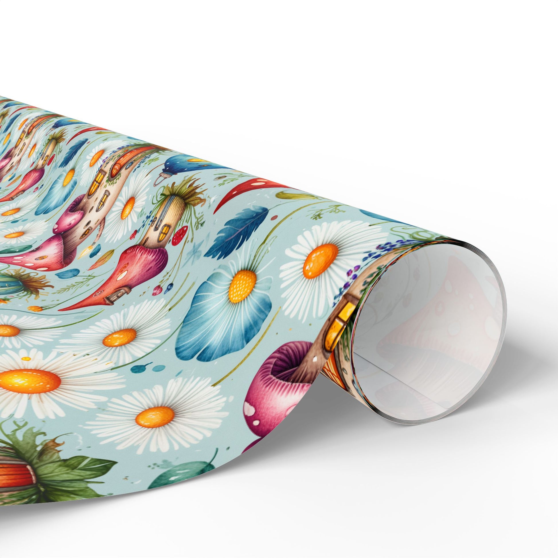 Fairy Mushroom Houses Gift Wrap