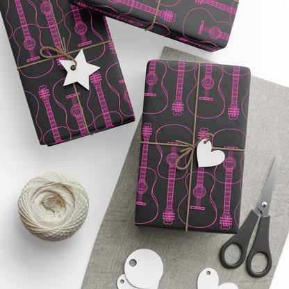 Guitar-themed Gift Wrapping Paper