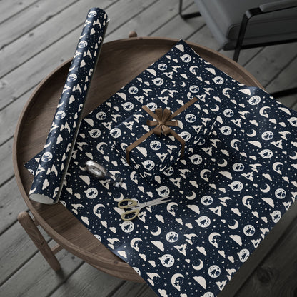 Wrapping Paper - Midnight Pines and Stars Wrapping Paper