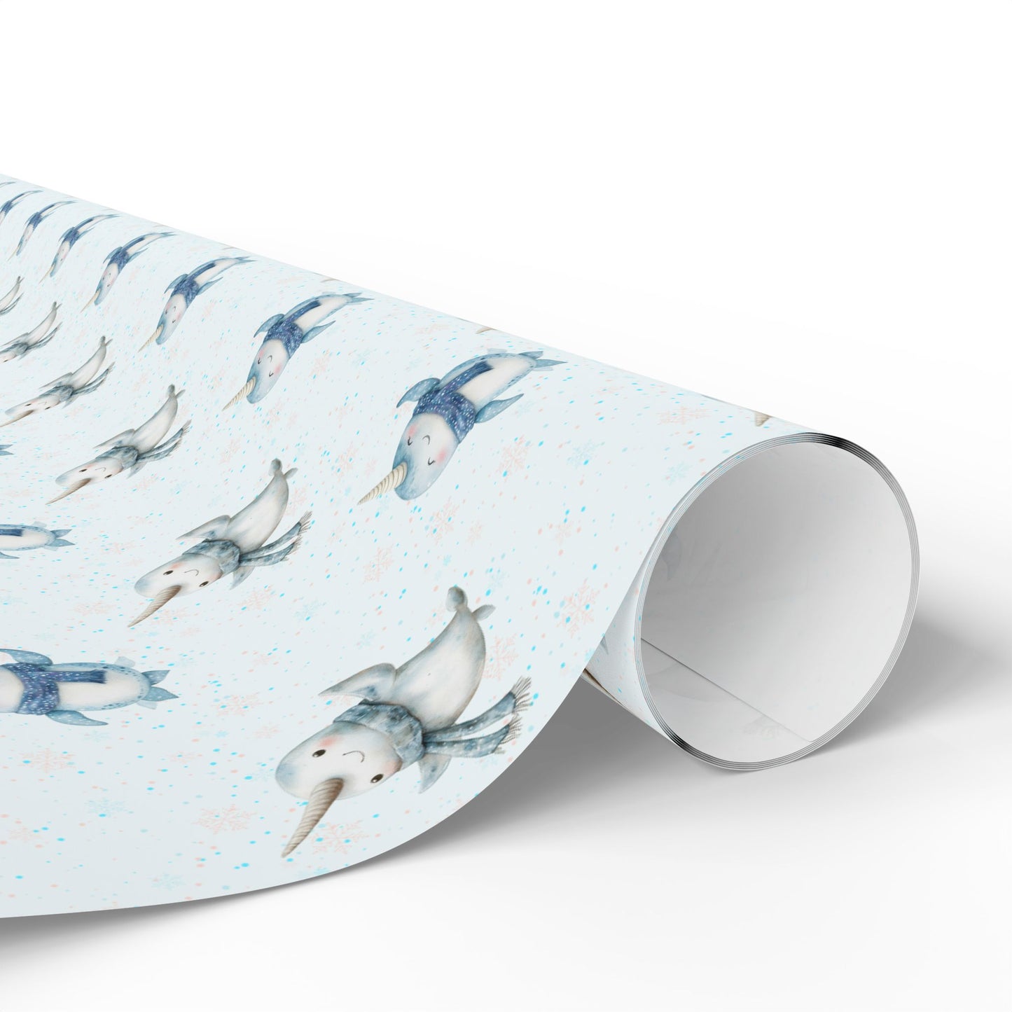 Narwhal Nuzzles – Arctic Cuteness Wrapping Paper