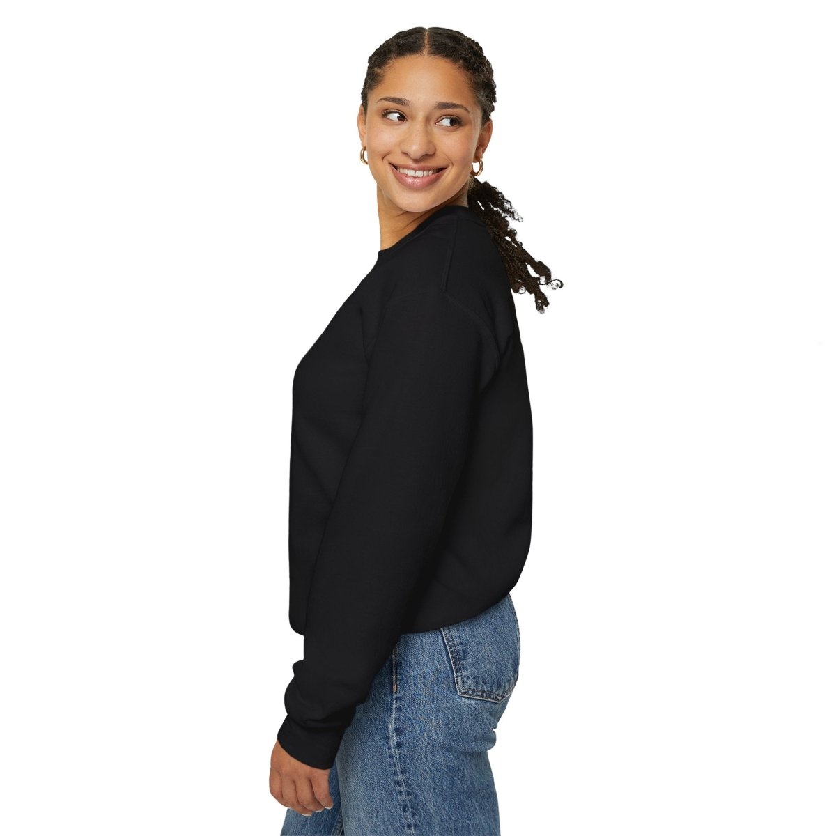 Crewneck Sweatshirt “maybe almost always means no” Minimalist Positive Quote