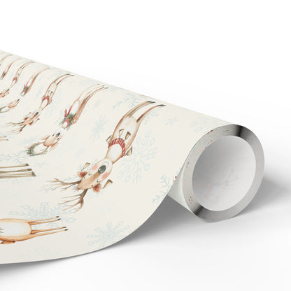 Oh Deer, It's Festive! – Whimsical Reindeer Wrapping Paper