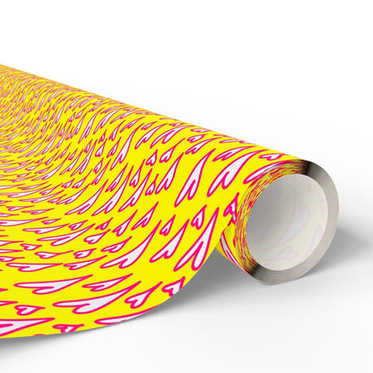 Love Loud – Neon Heart Scribble Wrapping Paper