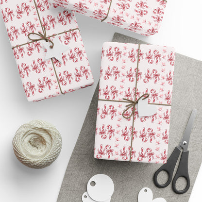 Peppermint Snaps – Vintage Candy Cane Wrapping Paper
