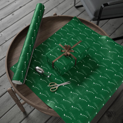 Sleigh All Day – Classic Green Christmas Wrapping Paper
