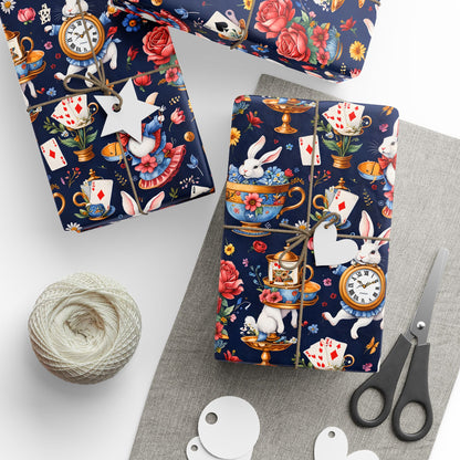 Elegant Wonderland Wrapping Paper - Ideal for Your Tea Party Presents