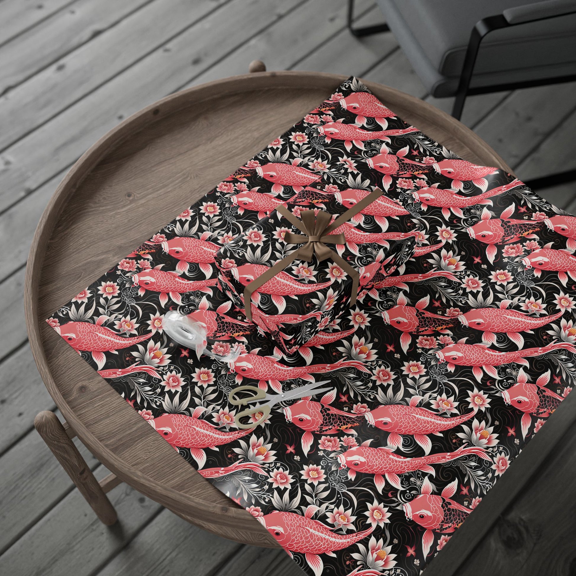 Koi Elegance – Graceful Gift Wrap