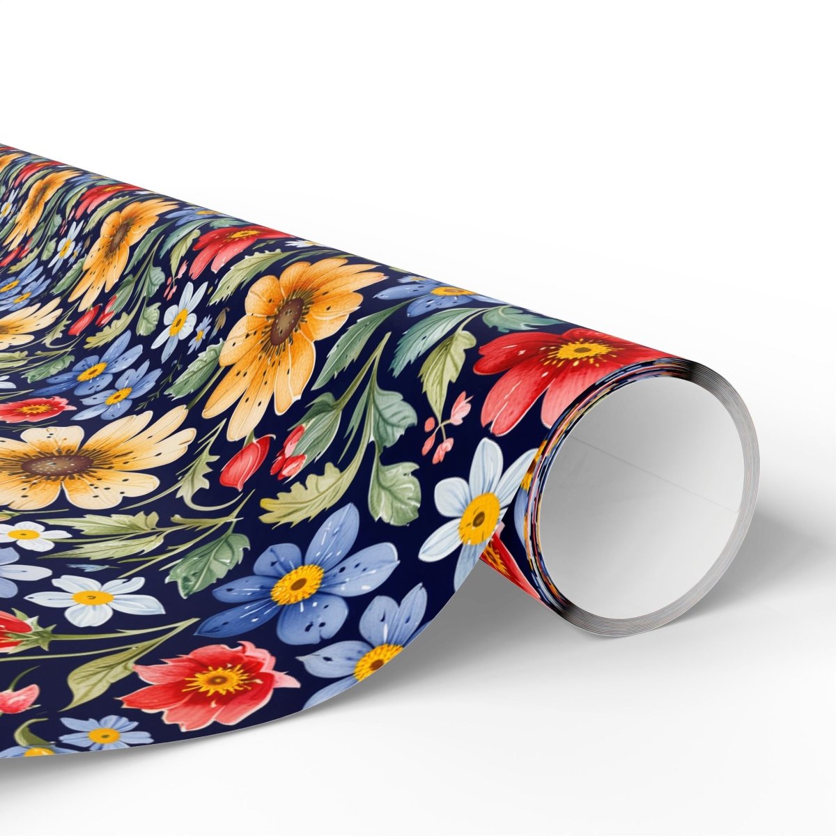 Floral Wrapping Paper Roll, Vibrant Gift Wrap for Birthdays, Weddings, and Special Occasions, Eco-Friendly Decorative Paper