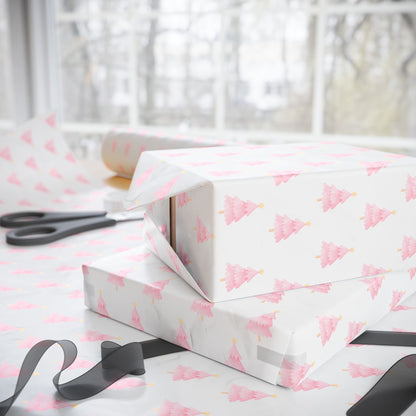 Think Pink Fir - real – Blush Christmas Tree Wrapping Paper