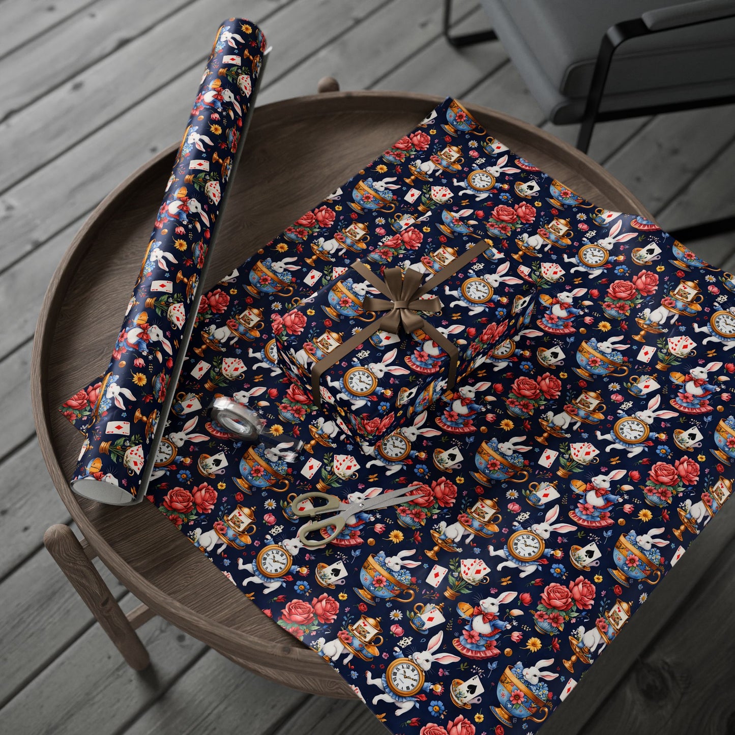 Elegant Wonderland Wrapping Paper - Ideal for Your Tea Party Presents
