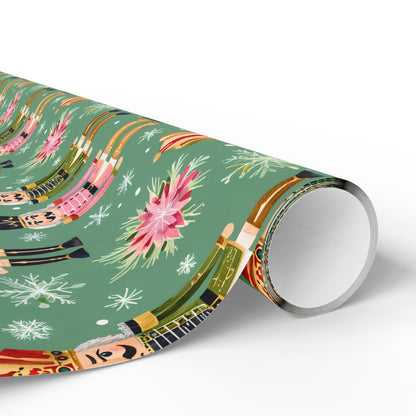 March of the Minty Men – Nutcracker Holiday Wrapping Paper