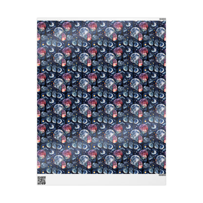 Starry Whimsy – Watercolor Galaxy Wrapping Paper