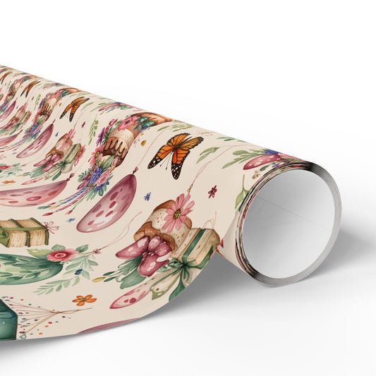 Charming Botanical Birthday Gift Wrap