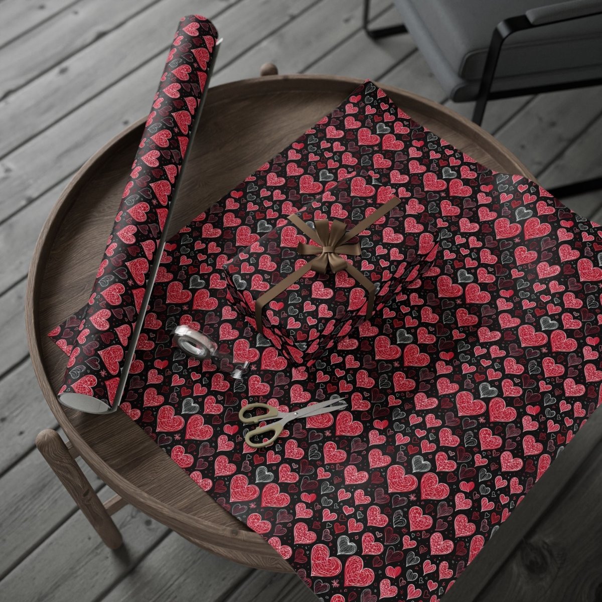 Heart Pattern Wrapping Paper