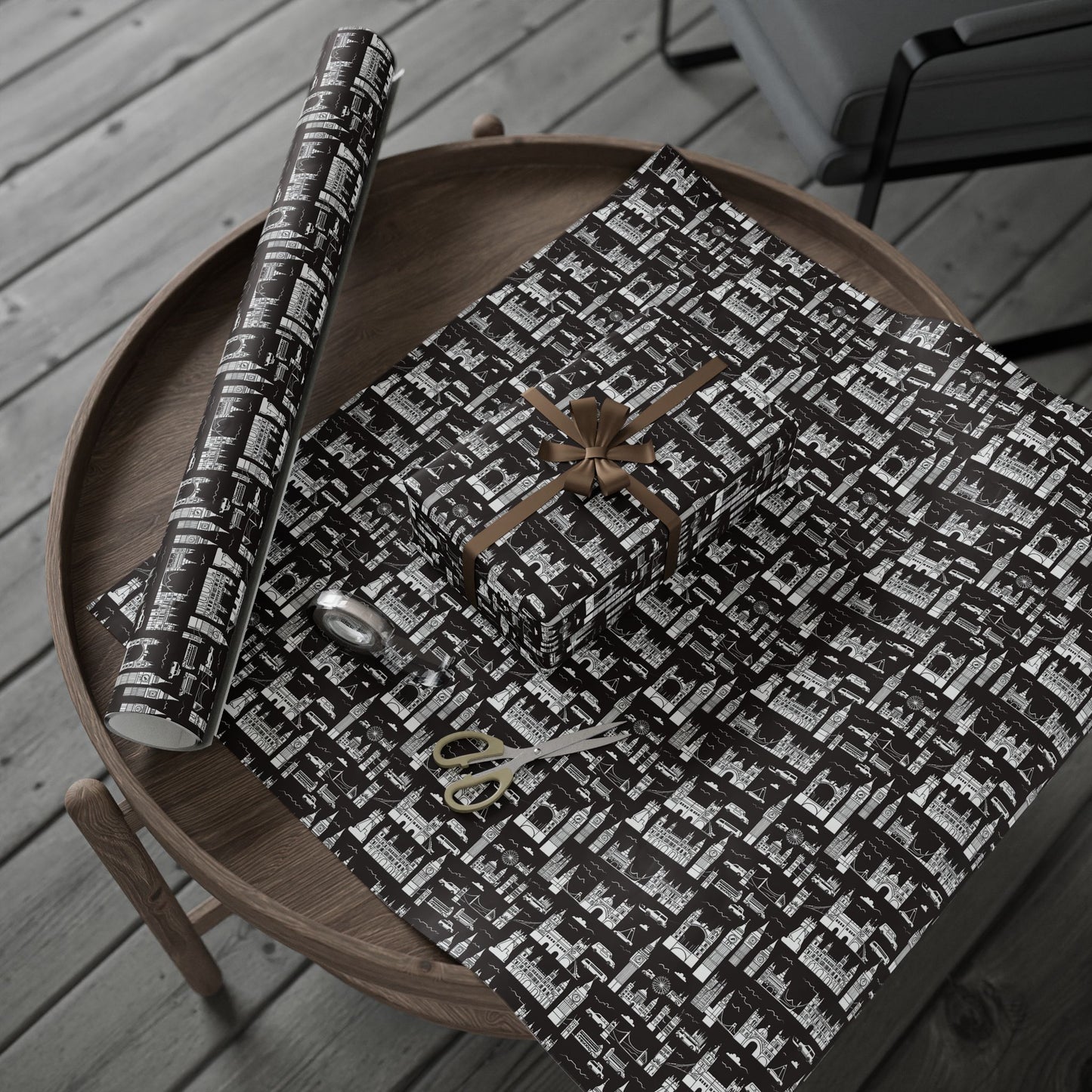 Wrapping Papers - Stylish Abstract Cityscape Design