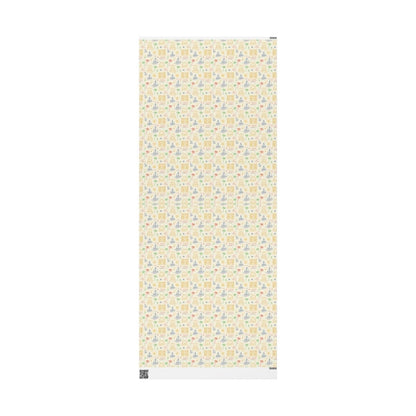 Sunwashed Shores – Mediterranean Sketch Wrapping Paper