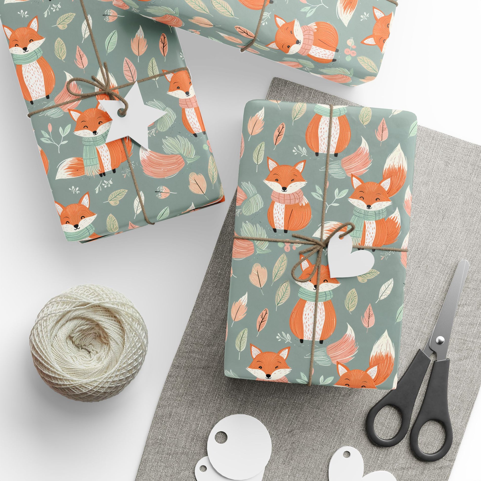 Foxy Frost – Cozy Winter Forest Wrapping Paper