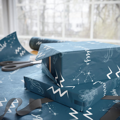 Pour Some Star On Me – Aquarius Zodiac Wrapping Paper