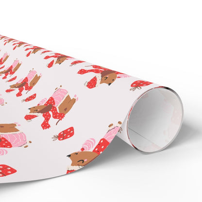 Dachshund Through the Snow – Cozy Pup Christmas Wrapping Paper