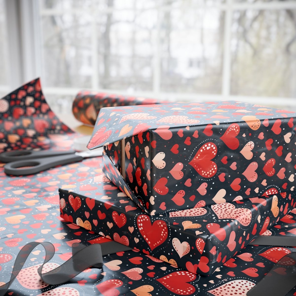 Heart Pattern Wrapping Paper