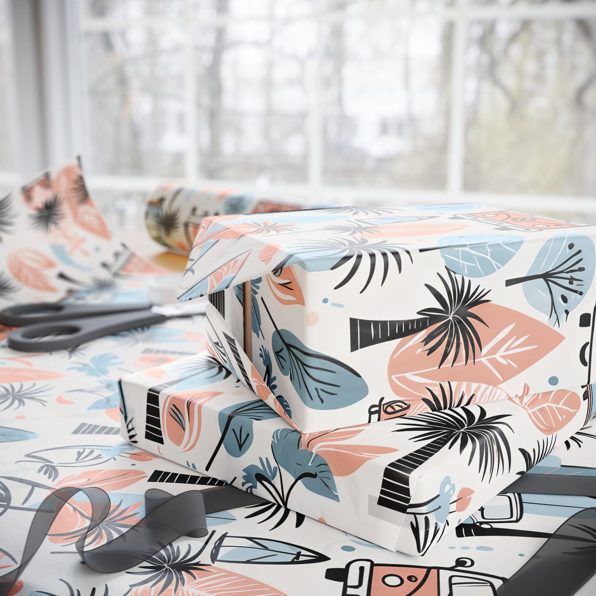 Surfboard Beach Wrapping Papers, Beach and Sea Vibes