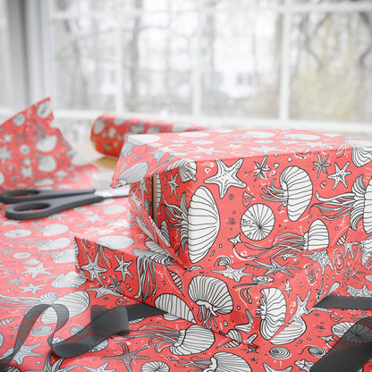Wrapping Papers - Drift & Flow – Artistic Jellyfish Gift Wrap
