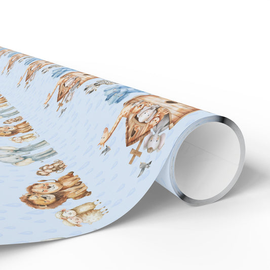 Noah's Ark Childrens Gift Wrap