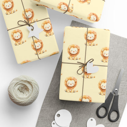 Little Roar – Cute Lion Wrapping Paper