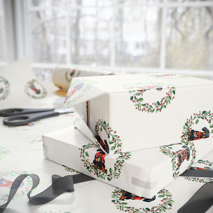 Howl-iday Hound & Holly – Dachshund Christmas Wrapping Paper