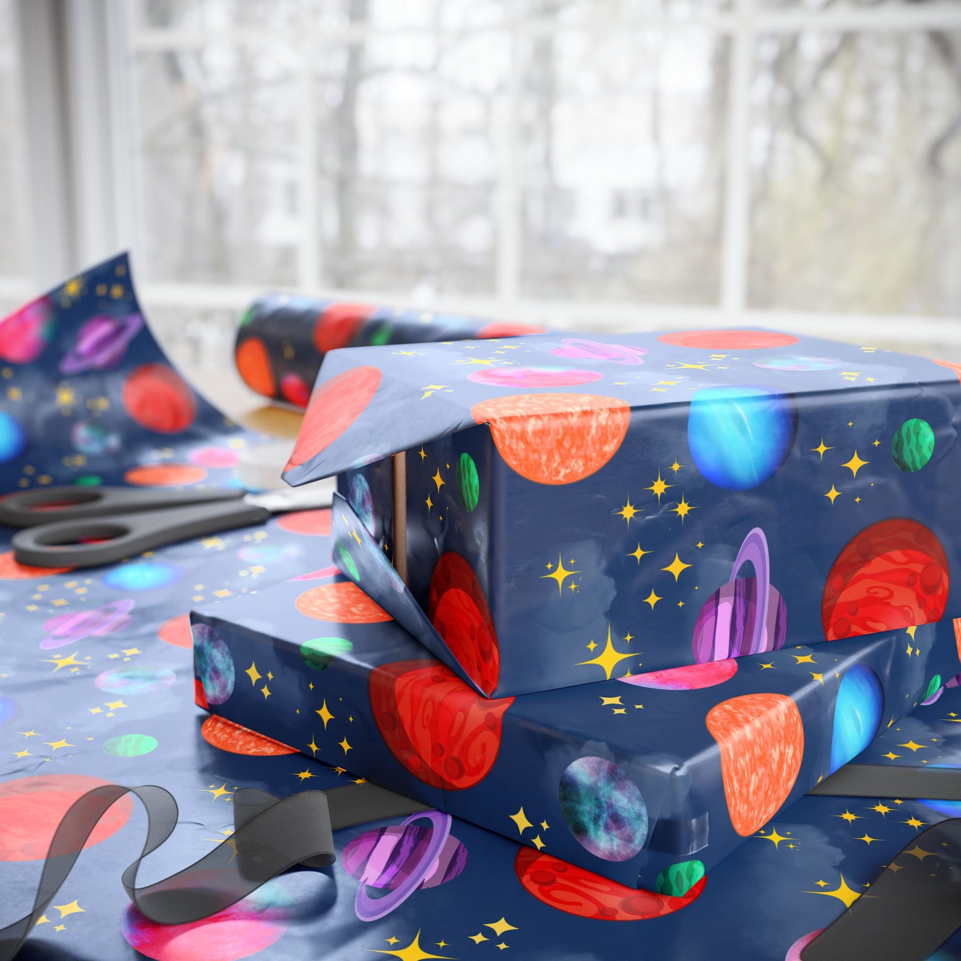 Cosmic Wrapping Paper for Unique Gift Giving