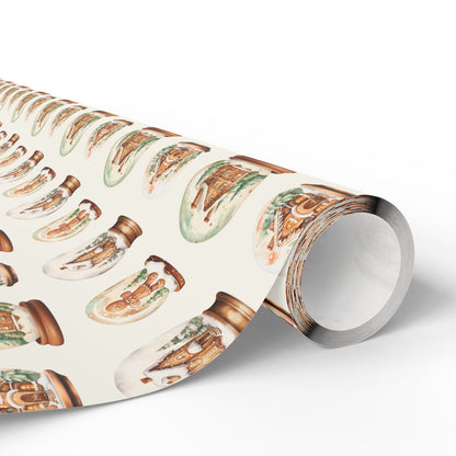 Shake It Off – Gingerbread Globe Glow Wrapping Paper