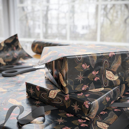 Loon, Lady Slippers and North Star Wrapping Paper
