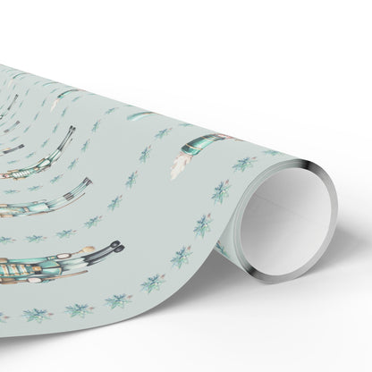 Frosted Regiment – Mint Nutcracker Wrapping Paper