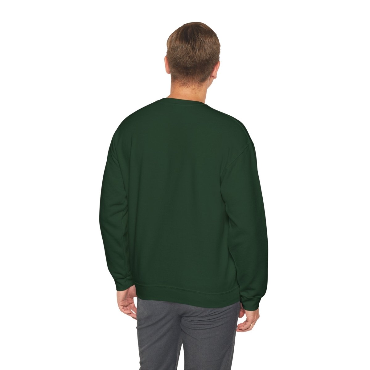 Crewneck Sweatshirt - 'Go Away' Stencil Graphic Cozy Pullover