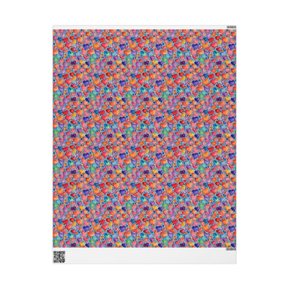 Vibrant Love Wrapping Paper - Colorful Gift Wrap