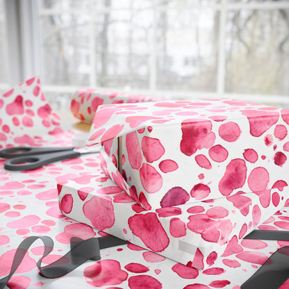 Pet Lover's Paradise Pink Paw Print Gift Wrap Collection