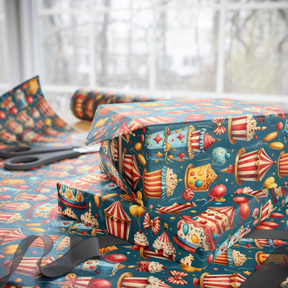 Carnival Cakes & Confetti Dreams – Birthday Wrapping Paper