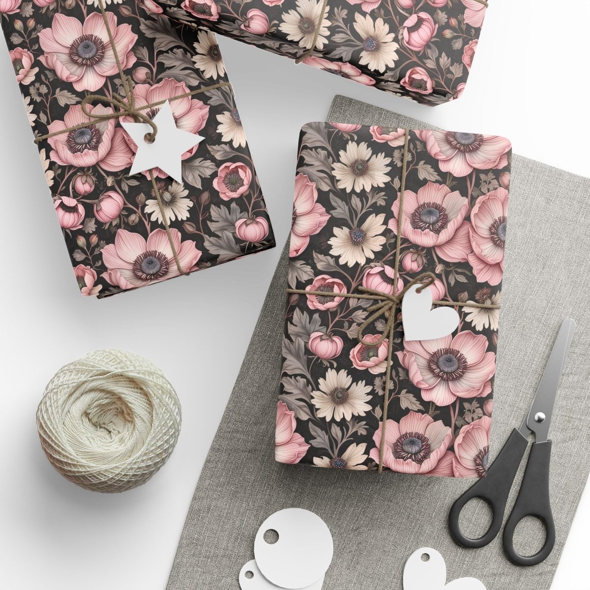 Elegant Pink Floral Wrapping Paper