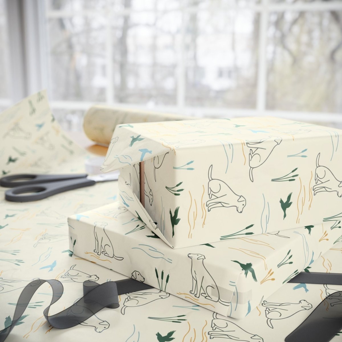 Retriever’s Rest – Classic Hunting Lab Wrapping Paper