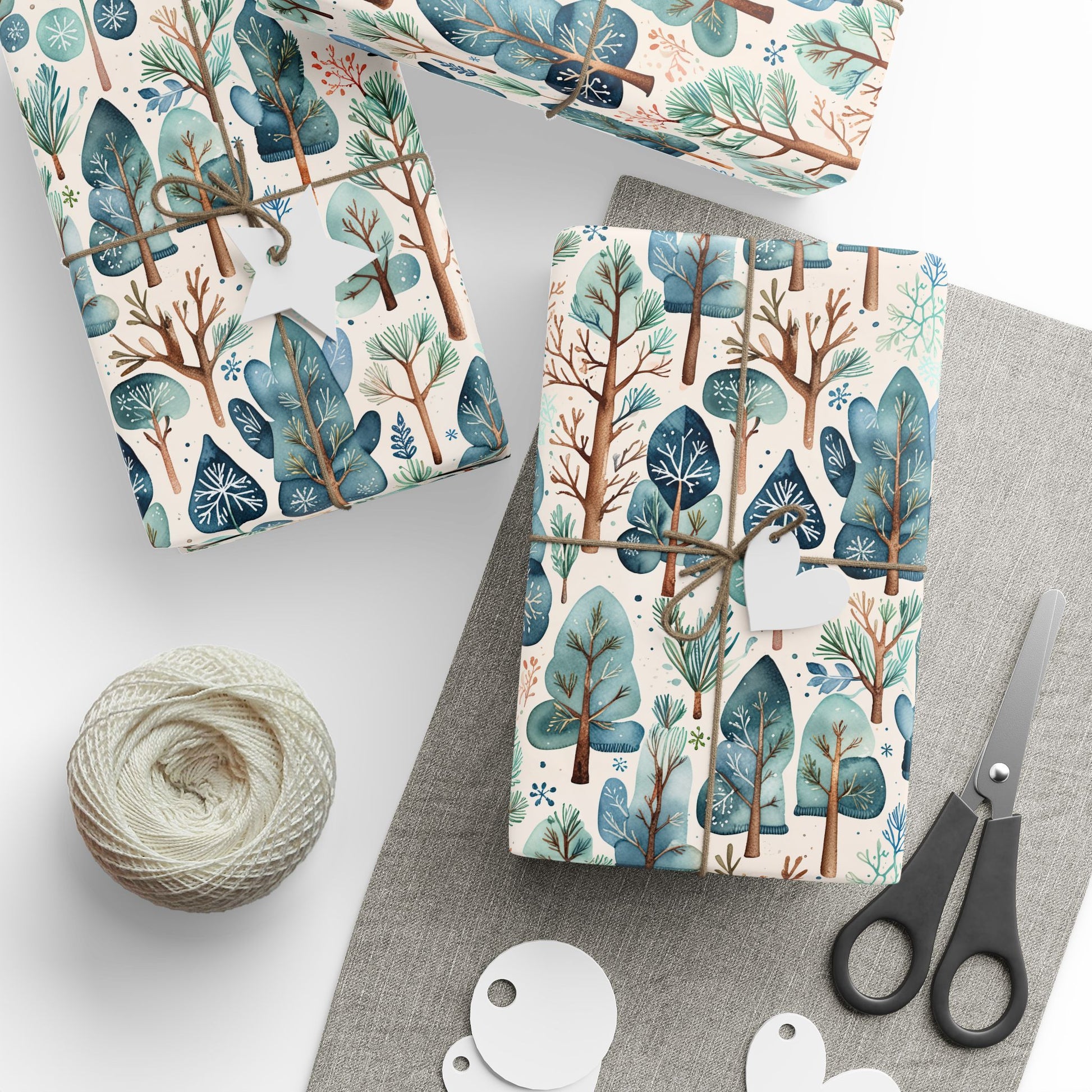 Abstract Tree Pattern Gift Wrap