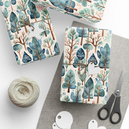 Abstract Tree Pattern Gift Wrap