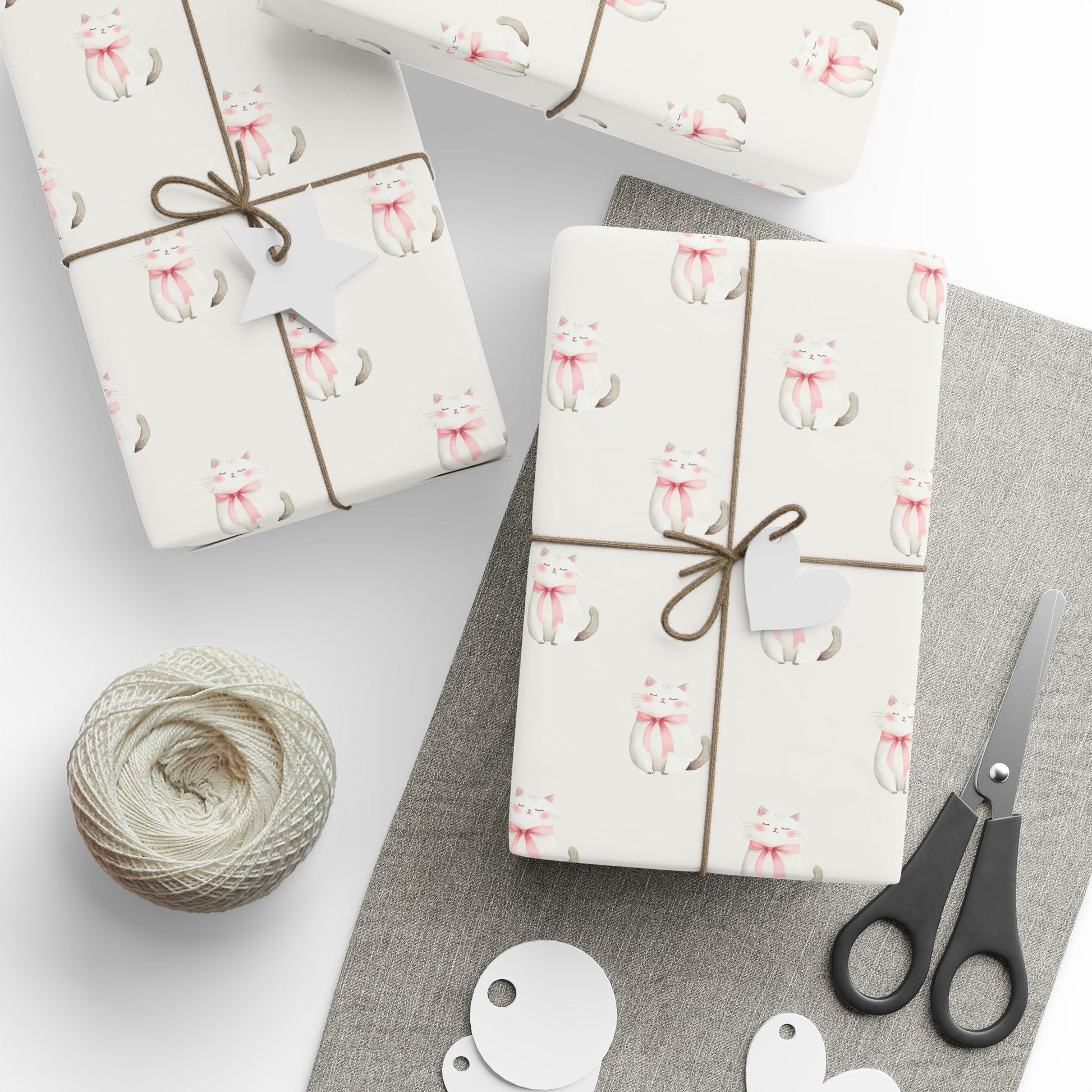 Grey Kitties Gift Wrap
